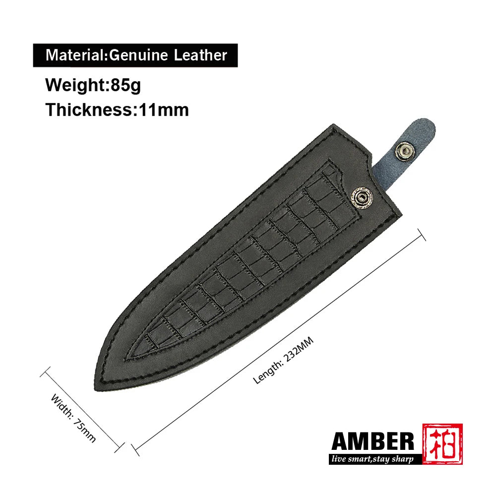 Amber 8 Inch Kitchen Knife 37 Layers AUS10V Japanese Chef Kiritsuke Utility Boning Knives Handmade Cooking Tools Olive Wood HD