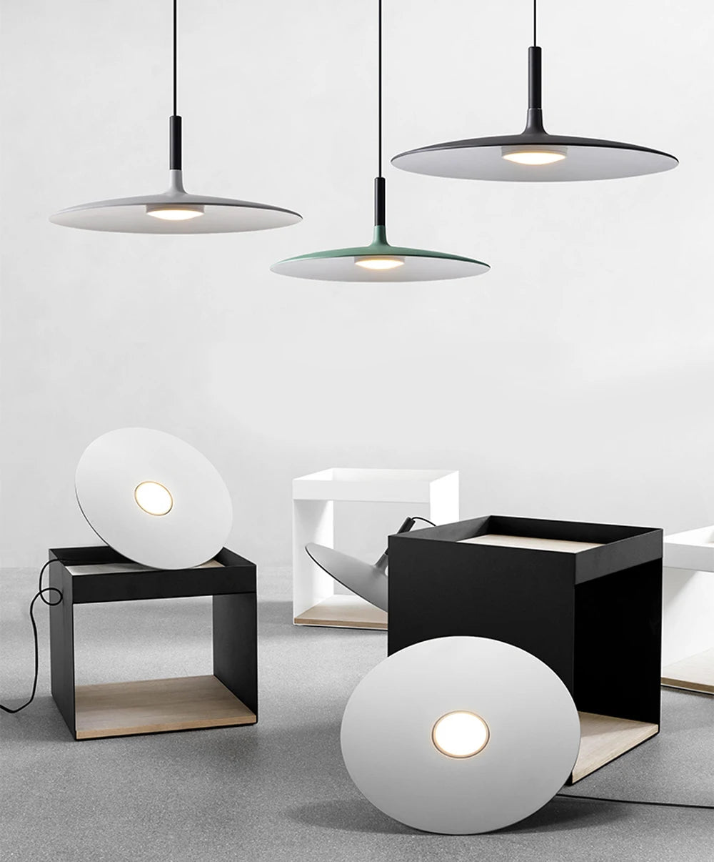 Modern Nordic Pendant Lights Minimalist Hanging Lamps Art Designer Metal LED Chandelier for Kitchen Living Bedroom Bar Decro