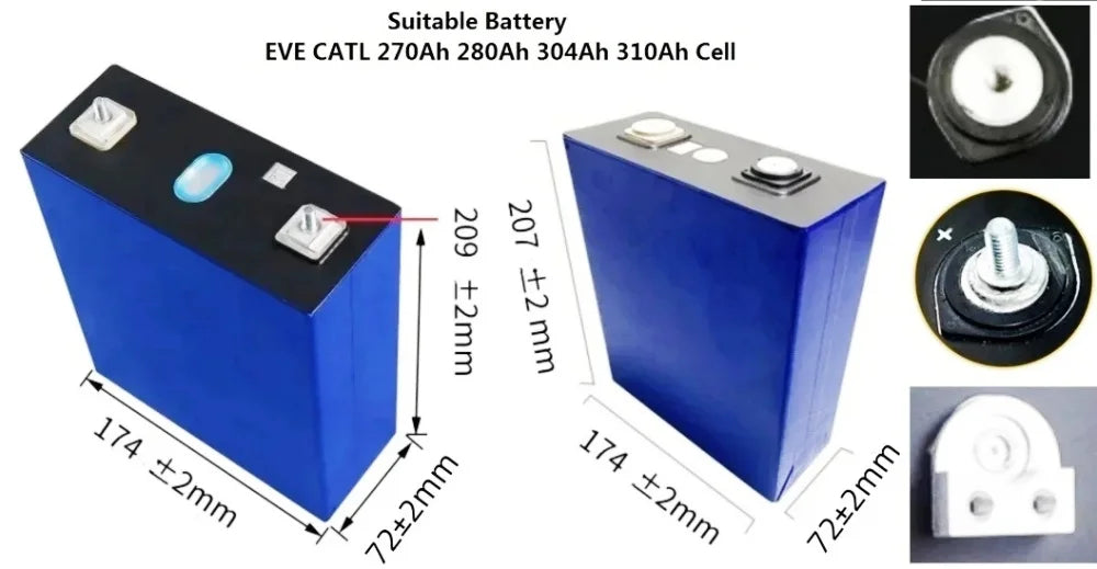 XR08-48V280AH 16S48V Solar Home Energy Storage LiFePO4 Battery bank/Case/Box DIY Kit for JK-BMS-3.2LCD EVE CATL 280AH 302AH