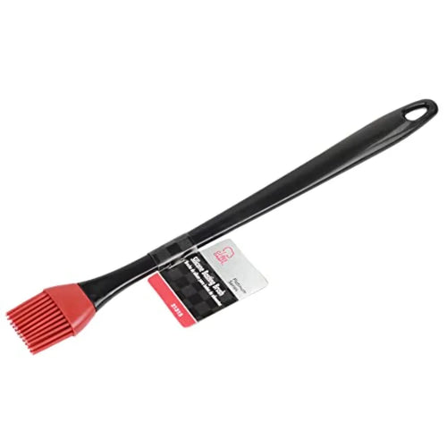 14 inch Silicone Basting Brush Black Red for Cooking BBQ Kitchen Use Durable Heat Resistant Non Stick