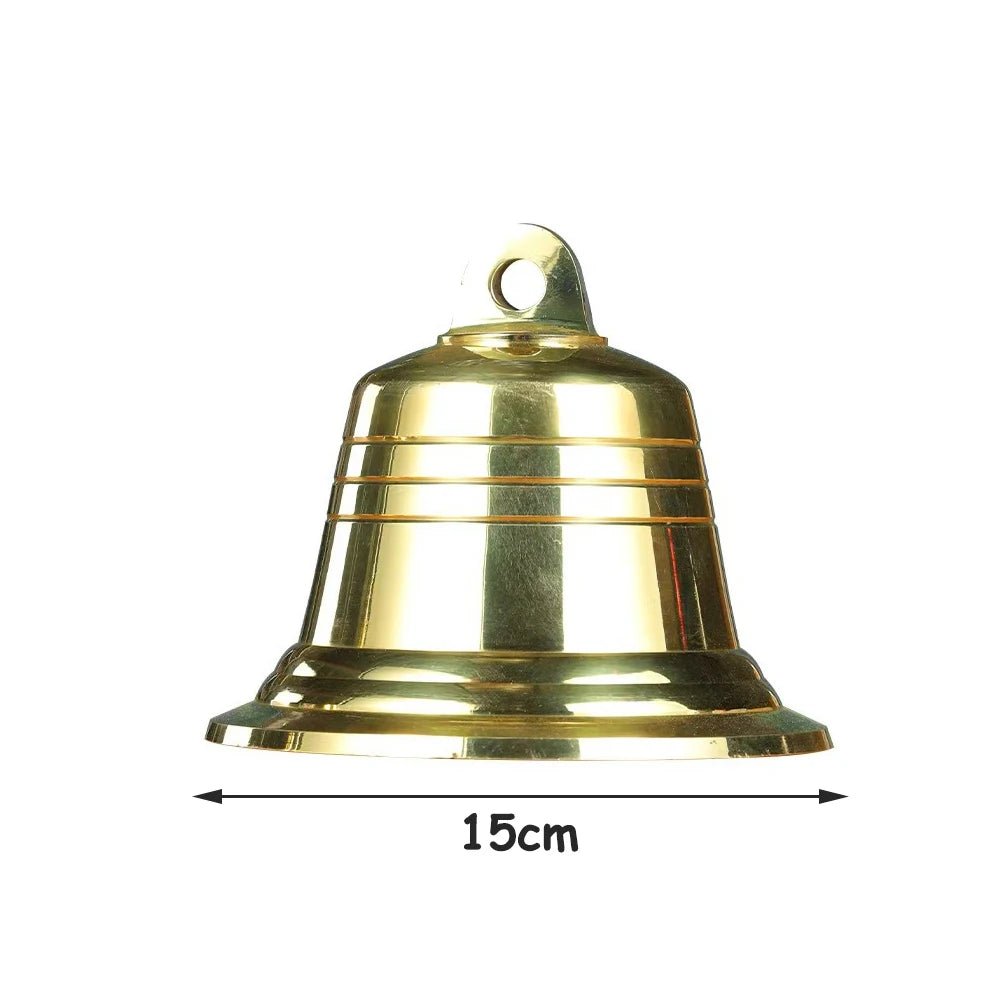 1pc Brass Bell Pendants 5/6/7Inch Wind Bell Hanging Decoration Jingle Bells For Festival Party Garden Home Decor Wind Chimes