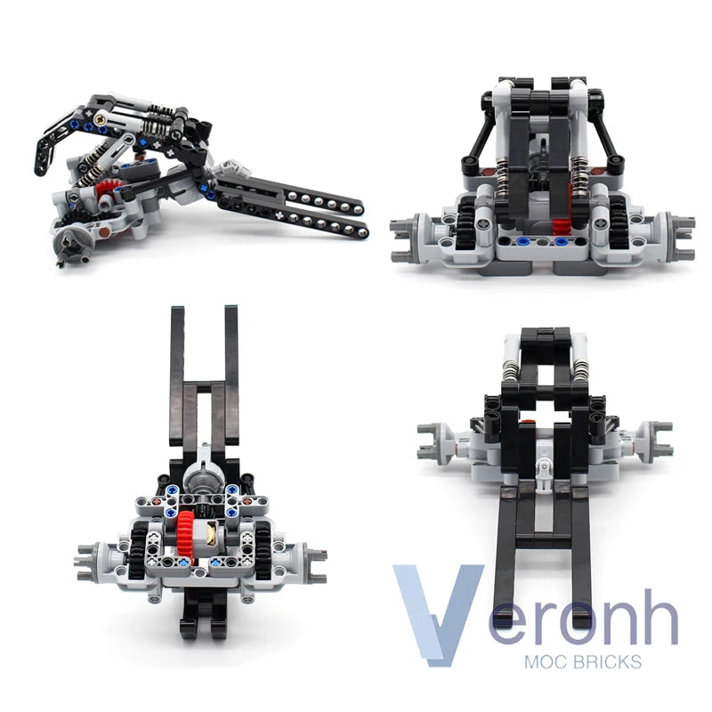 MOC High-Tech Off-Road Vehicle Rear Suspension with Drive System Kit Building Blocks Compatible Technical RC Buggy Bricks Toys