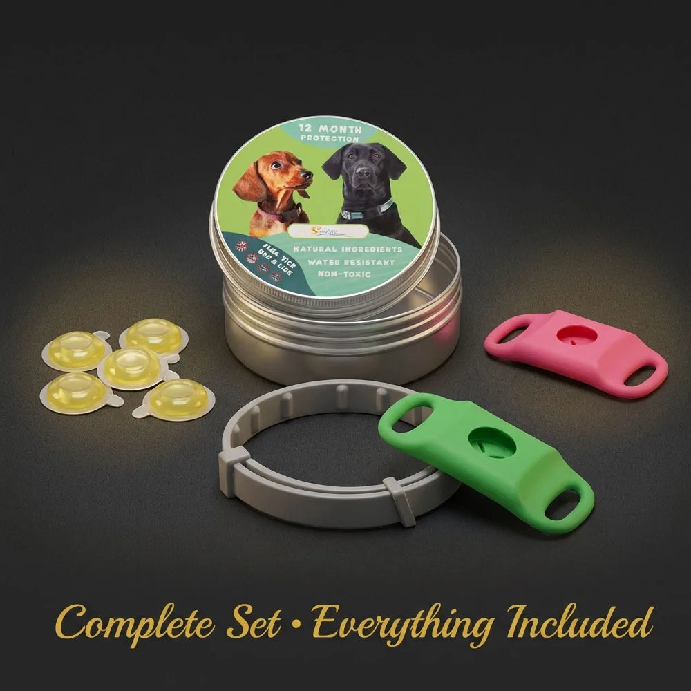 Outdoor-Ready Pet Protection Collar Natural Waterproof Tear-Resistant Design Safety Accessory for Active Dogs and Daily Walks