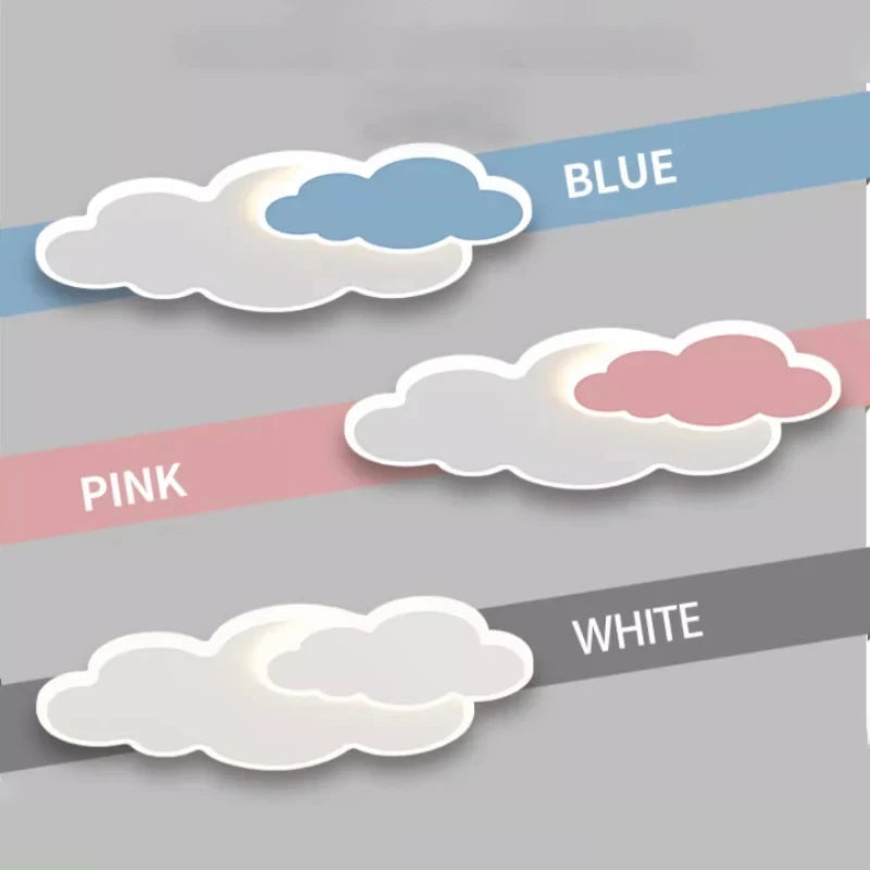 Cloud Shaped Children's Room Bedroom LED Ceiling Lamp Nordic Modern Living Room Decoration Home Dining Room Kitchen Chandelier