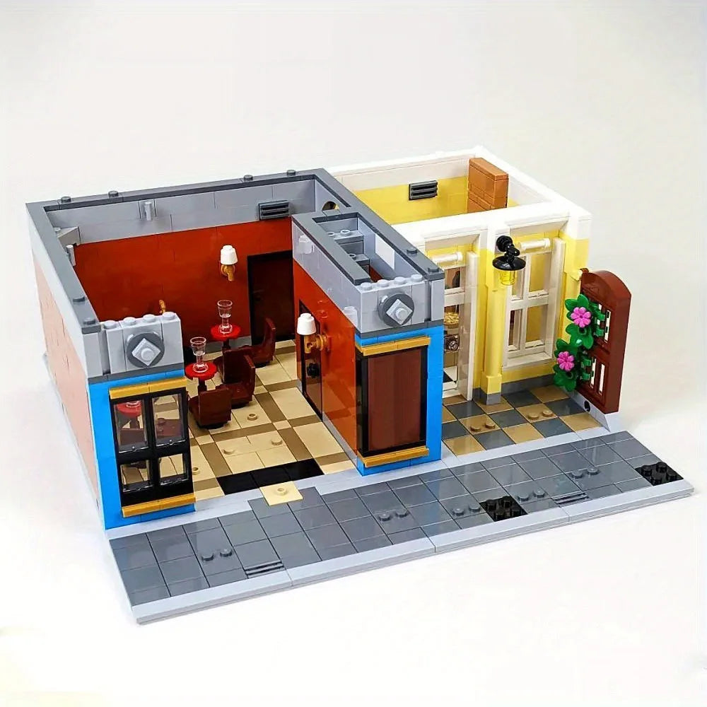 2026 NEW 2899pcs Home Decoration Club Compatible 0312 Birthday Christmas Gift City Street View DIY Model