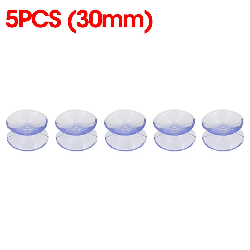 5/20PCS Double Sided Suction Cup DIY Oxygen Tube Fixed Sucker Pads Glass Car Window Kitchen Table Top Spacer Holders 20/30/35mm
