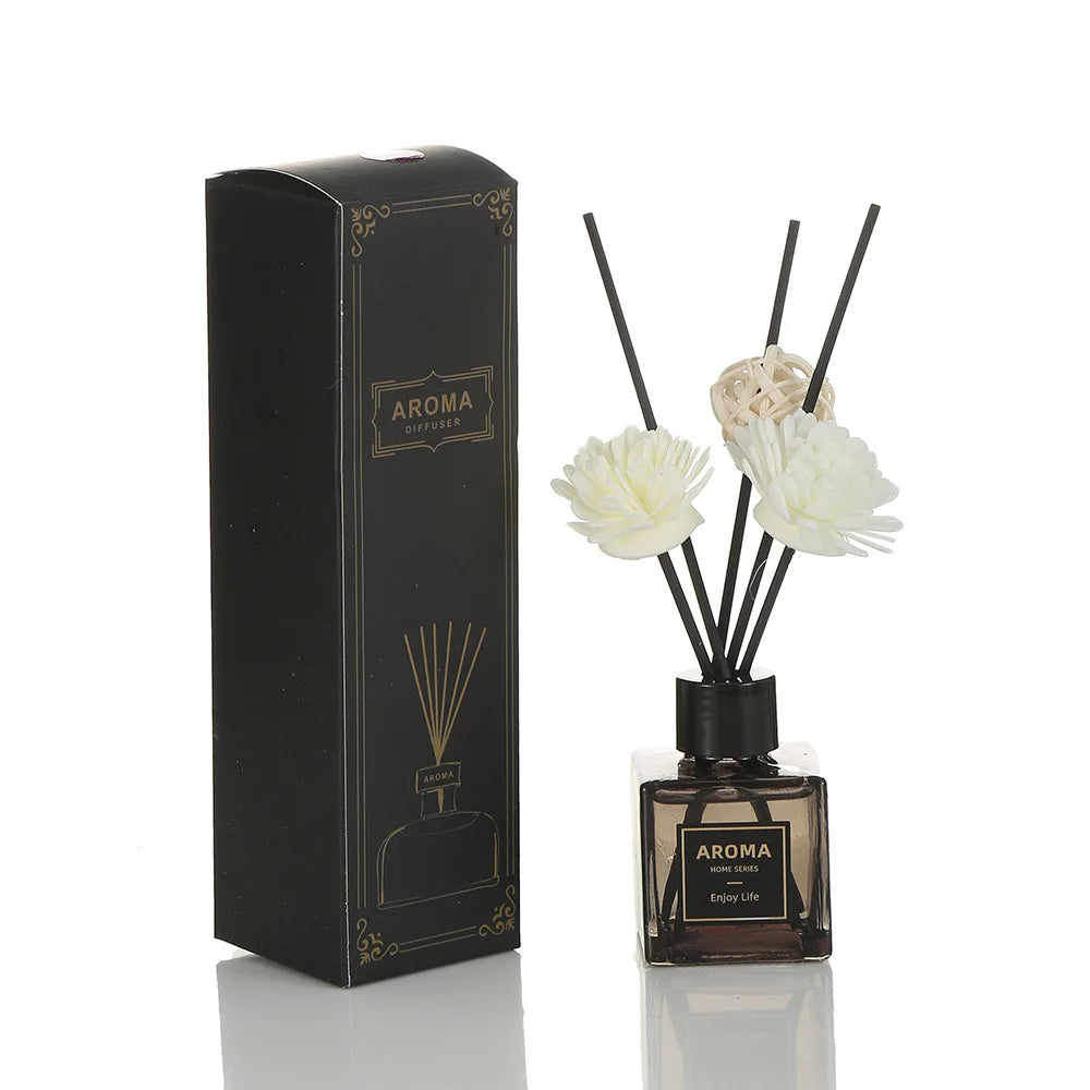 50ml Home Series Aromatherapy Reed Diffuser Oil Long Lasting Indoor Home Perfume Air Freshener Oil Set for Hotel Home Toilet