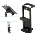 2 In 1 Universal Tablet Phone 1/4" Tripod Mount Clamp Holder Bracket Selfie Clip Stand