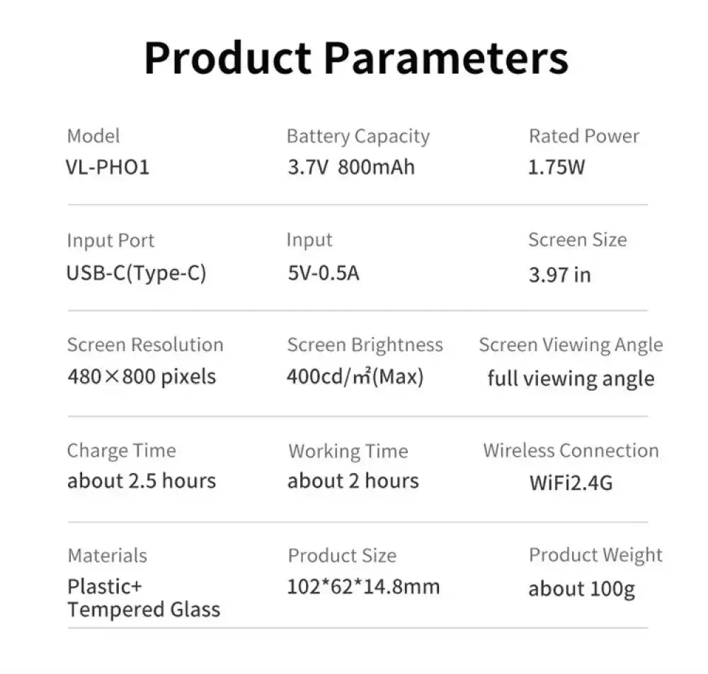 KingMa PH01 PH02 Monitor Screen for using phone rear camera for Smartphone Selfie Vlog Video Recording Live Stream