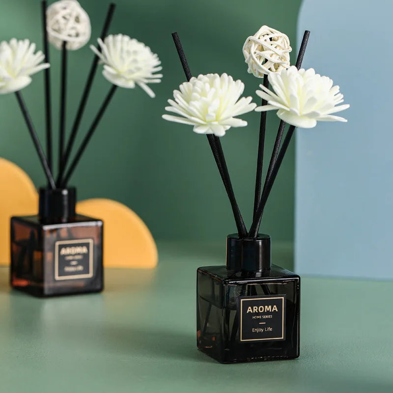 50ml Home Series Aromatherapy Reed Diffuser Oil Long Lasting Indoor Home Perfume Air Freshener Oil Set for Hotel Home Toilet