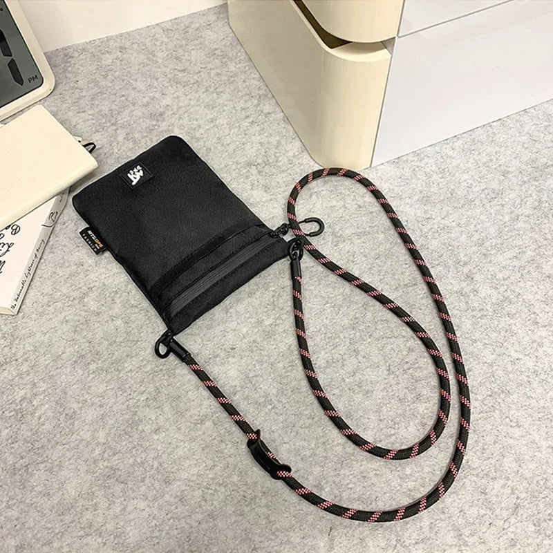Nylon Lanyard Small Shoulder Bag for Boys Original Niche Commuter Mobile Phone Bag for Girls Crossbody Small Shoulder Bag