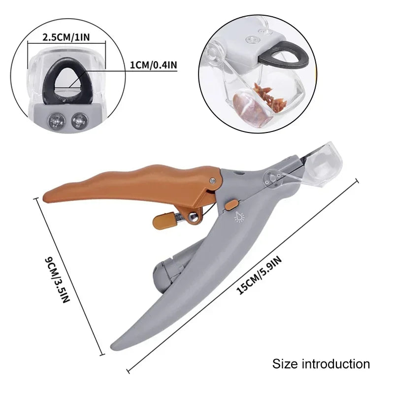 Professional Pet Nail Clipper Scissors With LED Light Cat Dog Nail Clipper Tool Scissors Nail Toeclaw Cutter Scissors Pet Supply