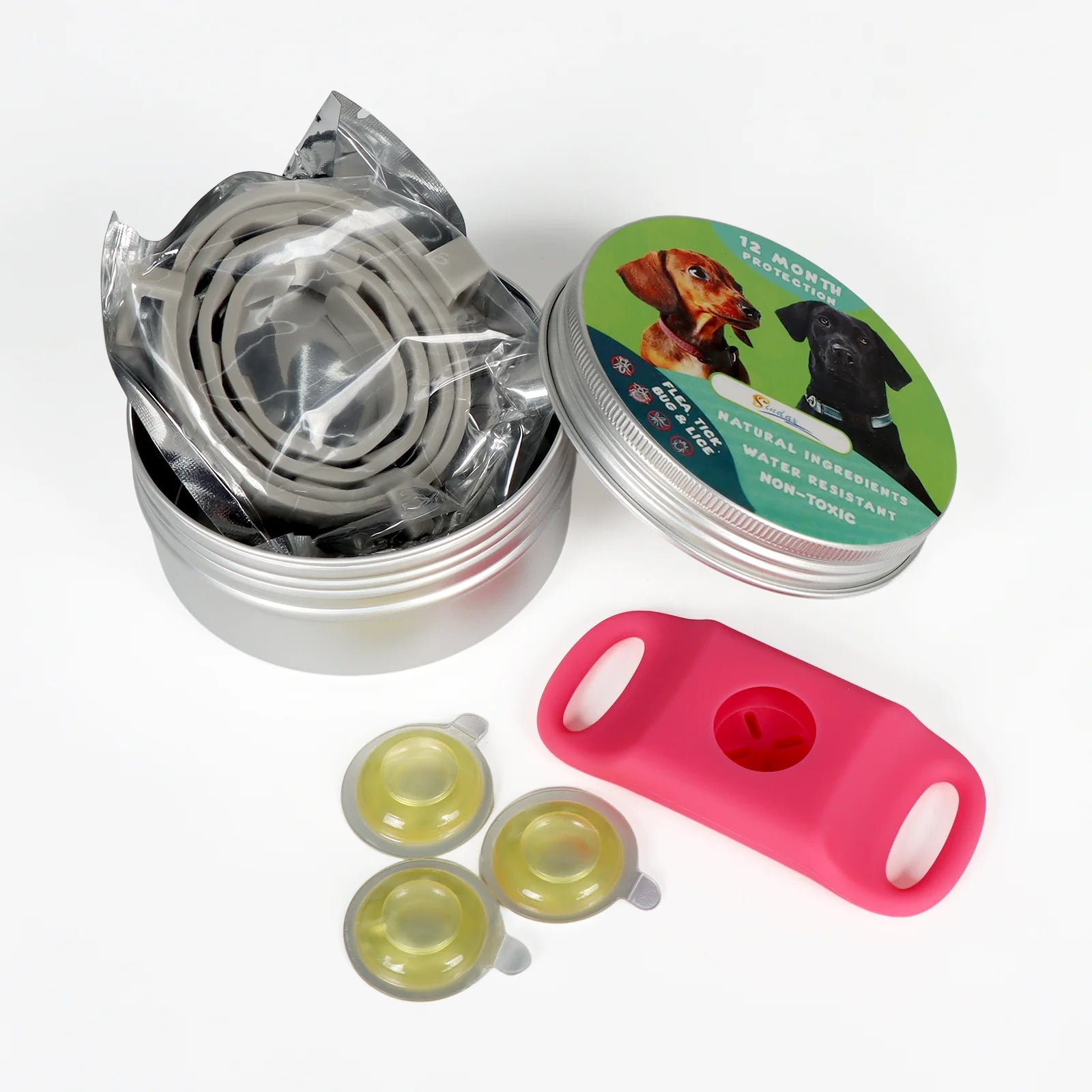 Outdoor-Ready Pet Protection Collar Natural Waterproof Tear-Resistant Design Safety Accessory for Active Dogs and Daily Walks