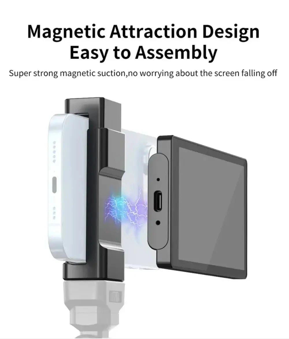 KingMa PH01 PH02 Monitor Screen for using phone rear camera for Smartphone Selfie Vlog Video Recording Live Stream