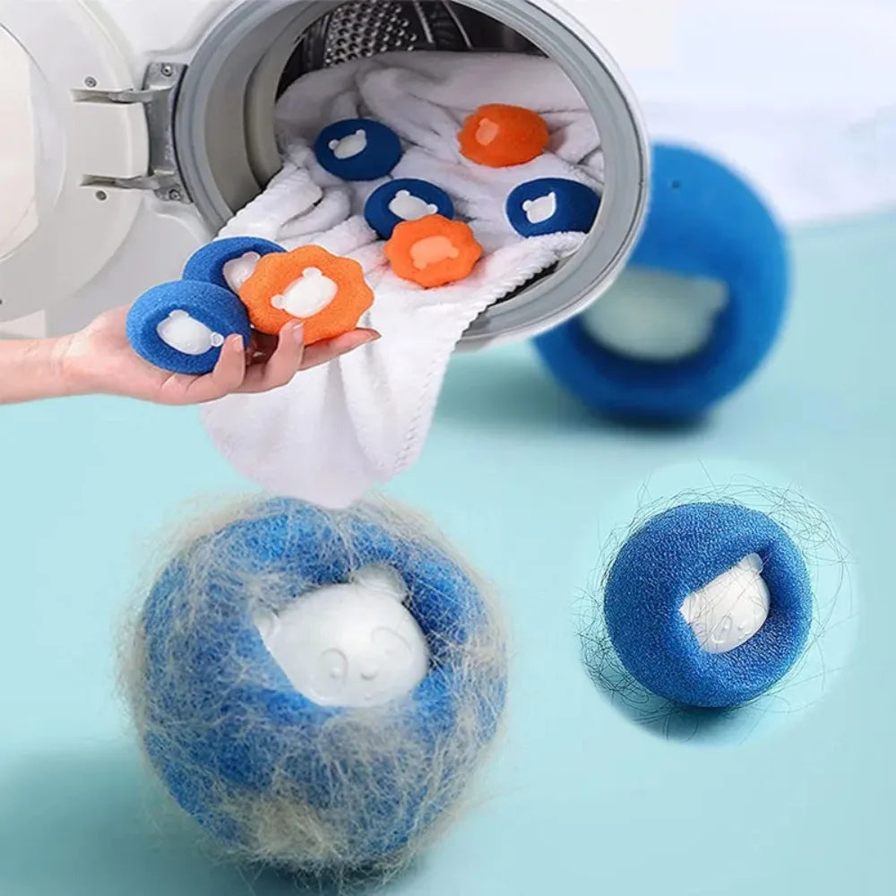 3-10 Pcs Reusable Laundry Balls Pet Hair Remover Washing Machine Lint Catcher Filter Balls Lint & Fur Remover for Clothes Home