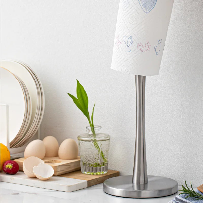 The Kitchen Vertical Tissue Holder Tissue Holder Restaurant Roll Paper Rack Stainless Steel Table Towel Holder Without Punching