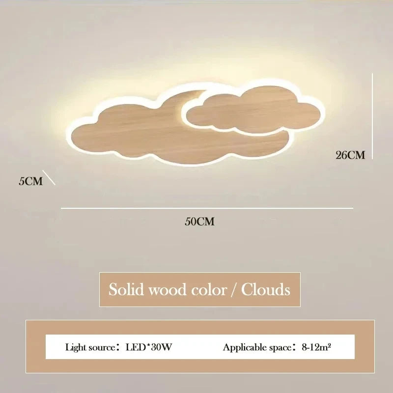 Cloud Shaped Children's Room Bedroom LED Ceiling Lamp Nordic Modern Living Room Decoration Home Dining Room Kitchen Chandelier