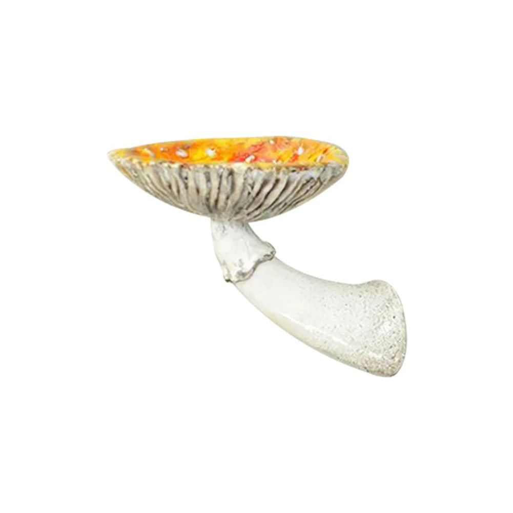 7/10/13cm Resin Amanita Shaped Floating Shelf Wall Mounted Mushroom Hanging Shelf Halloween Decor Keys Holder Home Ornaments