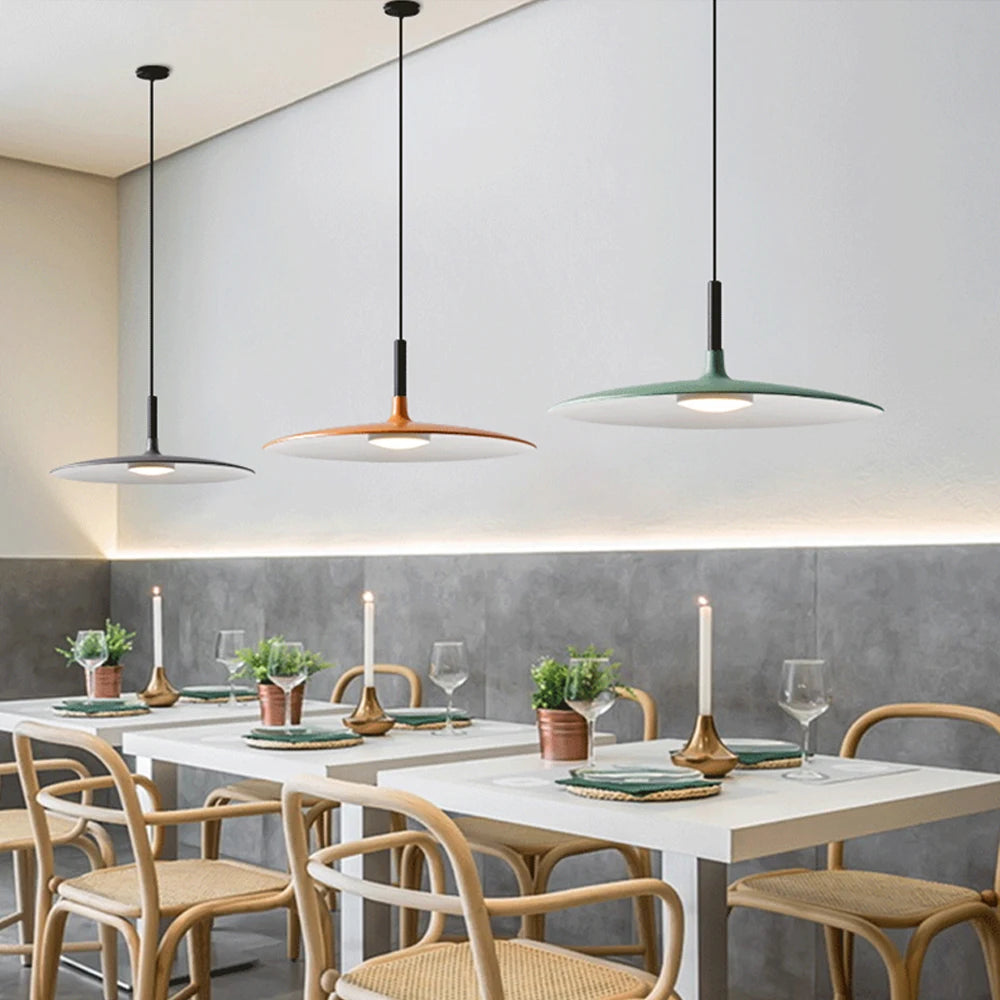 Modern Nordic Pendant Lights Minimalist Hanging Lamps Art Designer Metal LED Chandelier for Kitchen Living Bedroom Bar Decro