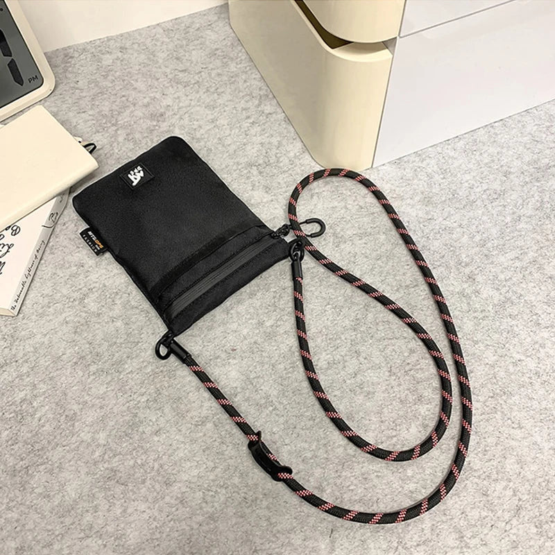 Nylon Lanyard Small Shoulder Bag for Boys Original Niche Commuter Mobile Phone Bag for Girls Crossbody Small Shoulder Bag
