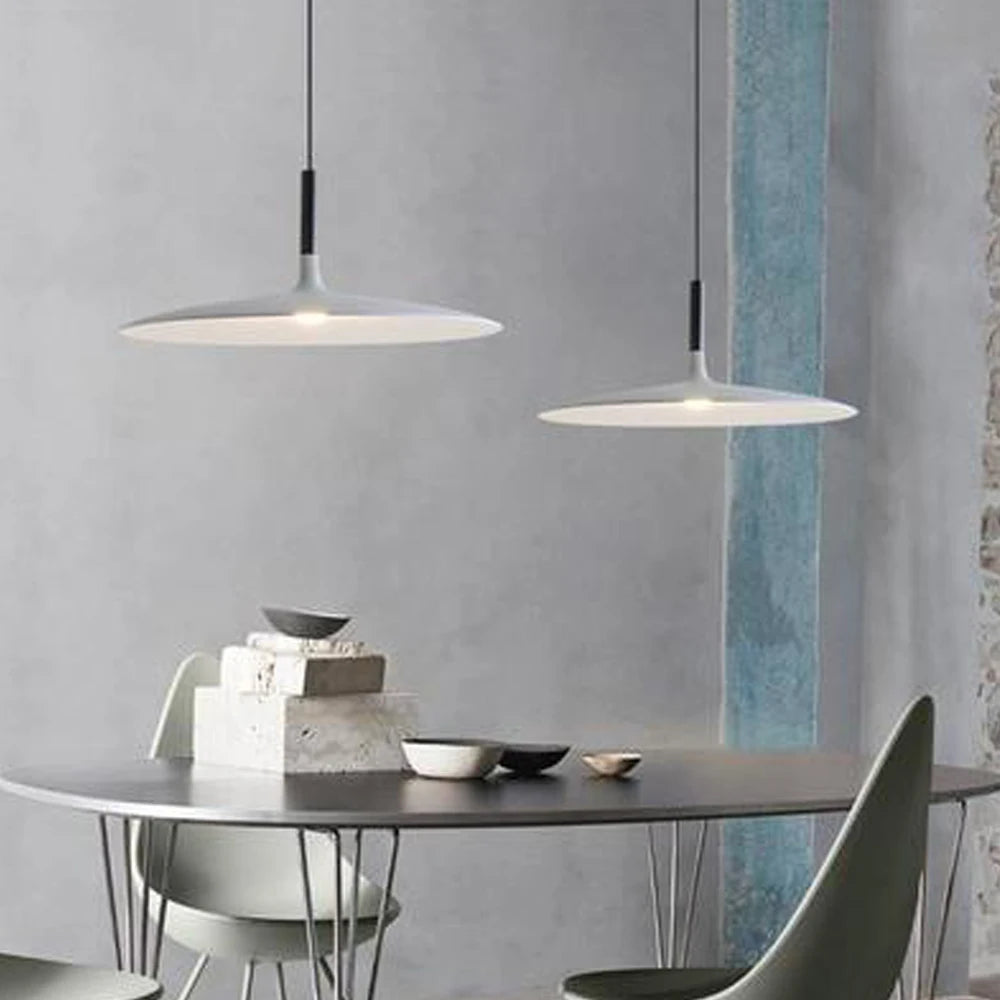 Modern Nordic Pendant Lights Minimalist Hanging Lamps Art Designer Metal LED Chandelier for Kitchen Living Bedroom Bar Decro