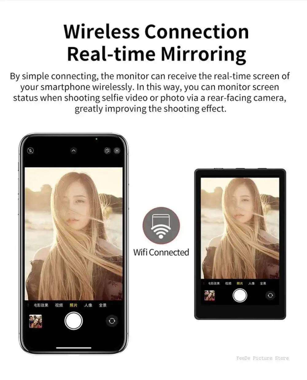 KingMa PH01 PH02 Monitor Screen for using phone rear camera for Smartphone Selfie Vlog Video Recording Live Stream
