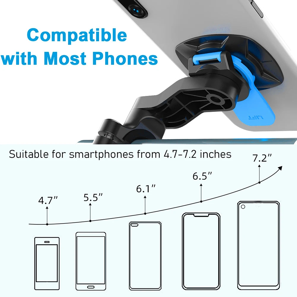 Motorcycle Phone Holder 360° Rotatable Bike Phone Support Anti-Shock Outdoor Riding Navigation Phone Bracket Cycling Accessories