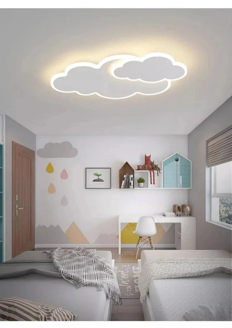 Cloud Shaped Children's Room Bedroom LED Ceiling Lamp Nordic Modern Living Room Decoration Home Dining Room Kitchen Chandelier