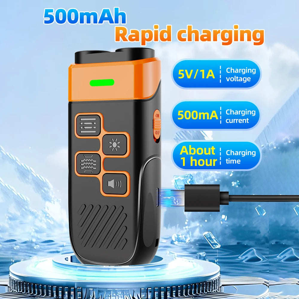 Dual Ultrasonic Pet Dog Repeller Professional Dog Training Device Rechargeable Anti Dog Bark Deterrent with LED Flashlight