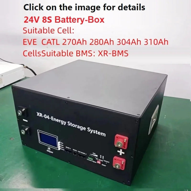 XR08-48V280AH 16S48V Solar Home Energy Storage LiFePO4 Battery bank/Case/Box DIY Kit for JK-BMS-3.2LCD EVE CATL 280AH 302AH