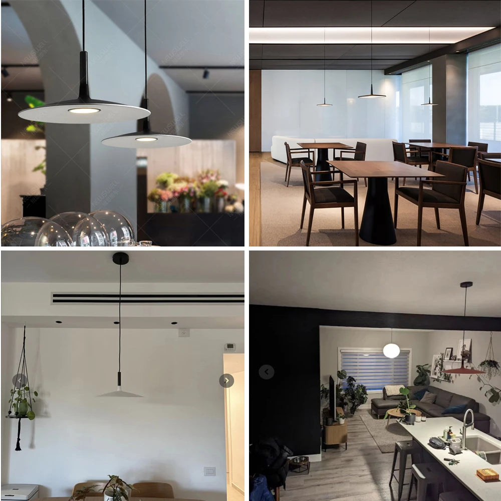 Modern Nordic Pendant Lights Minimalist Hanging Lamps Art Designer Metal LED Chandelier for Kitchen Living Bedroom Bar Decro