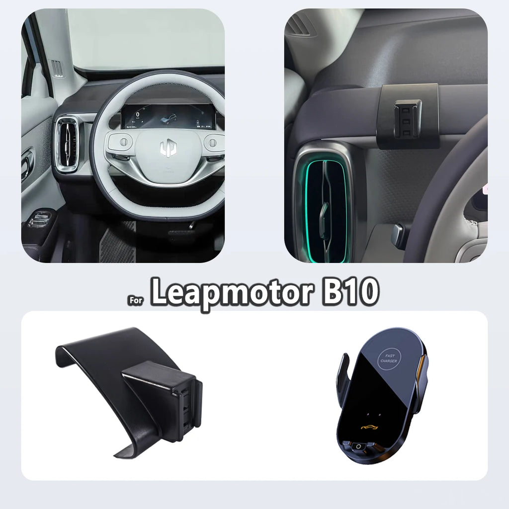 Special Phone Holder For Leapmotor B10 2025 2026 Magnetic Car Phone Mount Smart Sensing Invisible Base Car Accessories