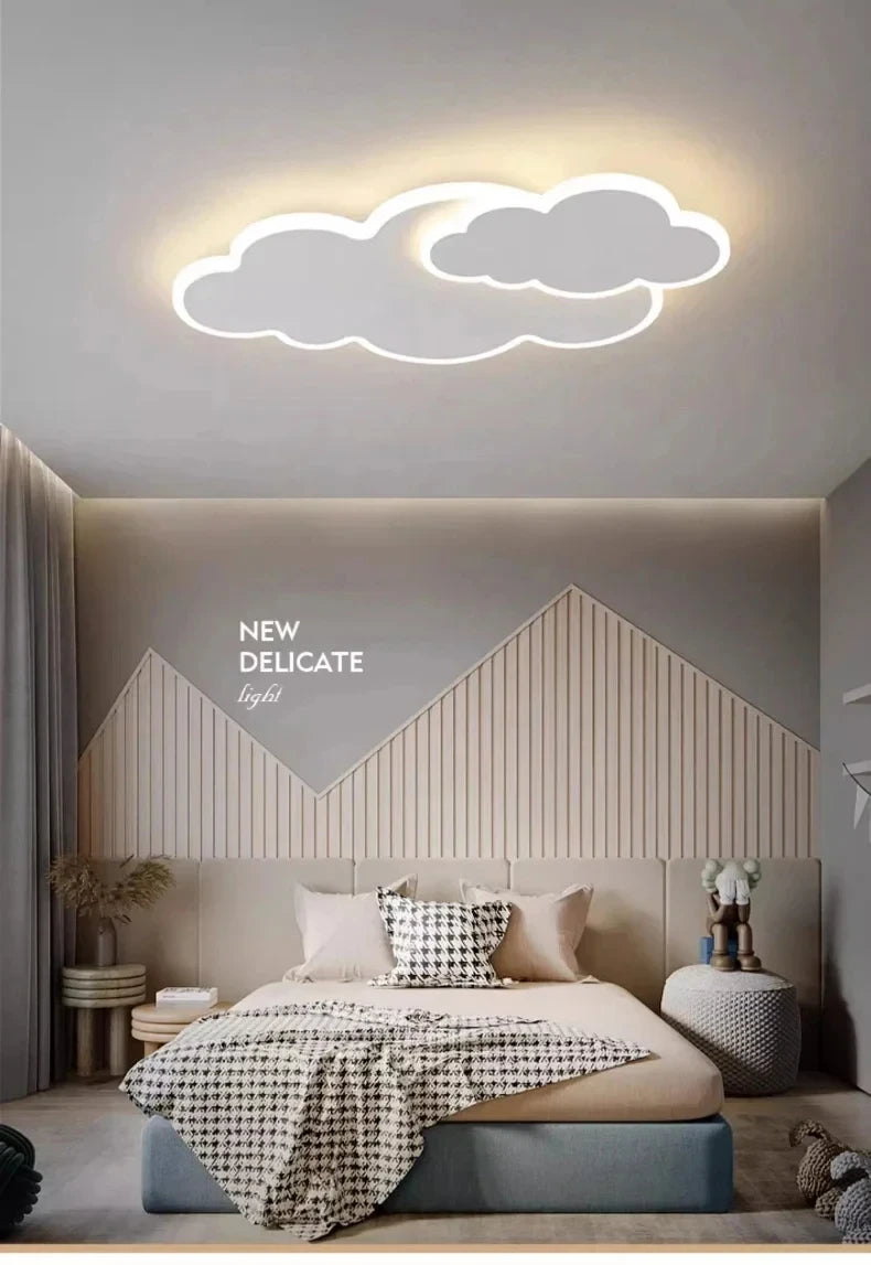 Cloud Shaped Children's Room Bedroom LED Ceiling Lamp Nordic Modern Living Room Decoration Home Dining Room Kitchen Chandelier