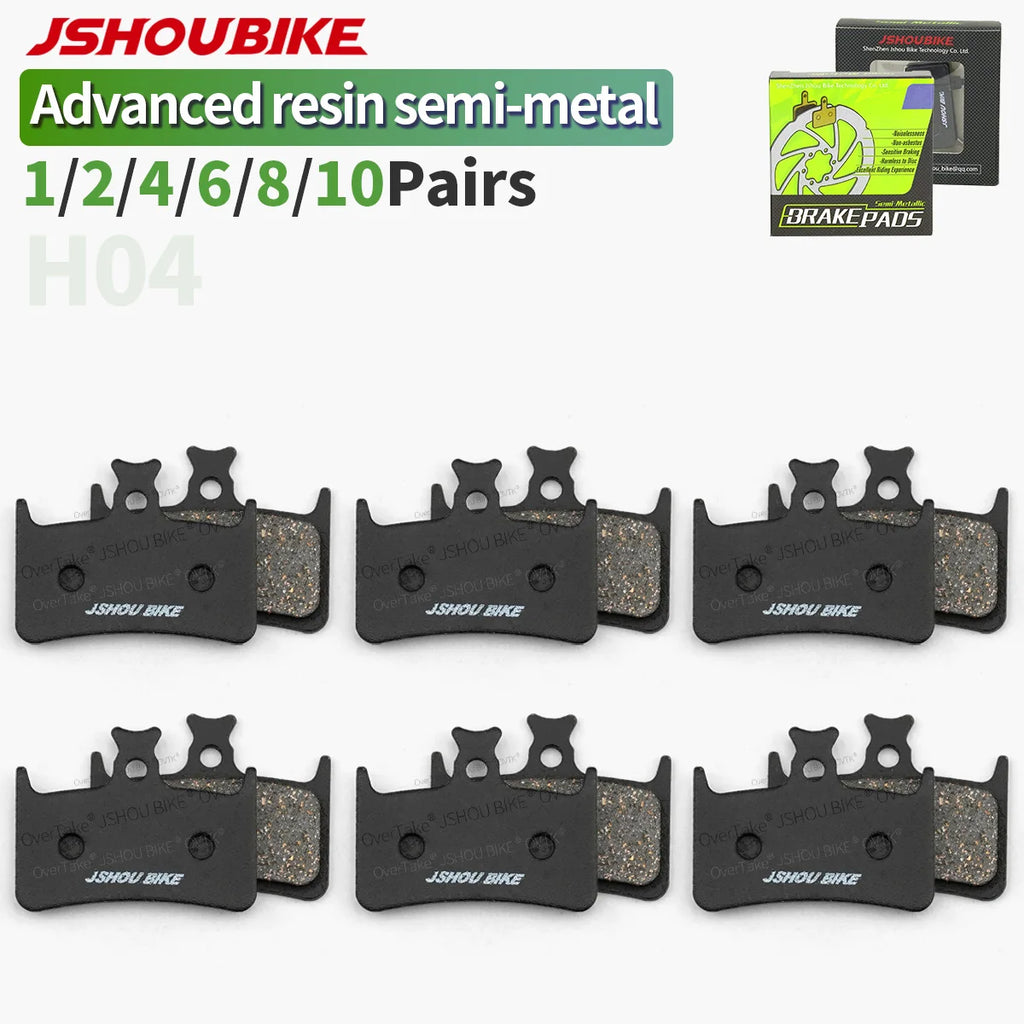 JSHOUBIKE hydraulic disc brake pad Advanced semimetal Kevlar fiber copper for Hope Tech 3 E4/Race Evo E4,Levis TRICKSTUFF MAXIMA