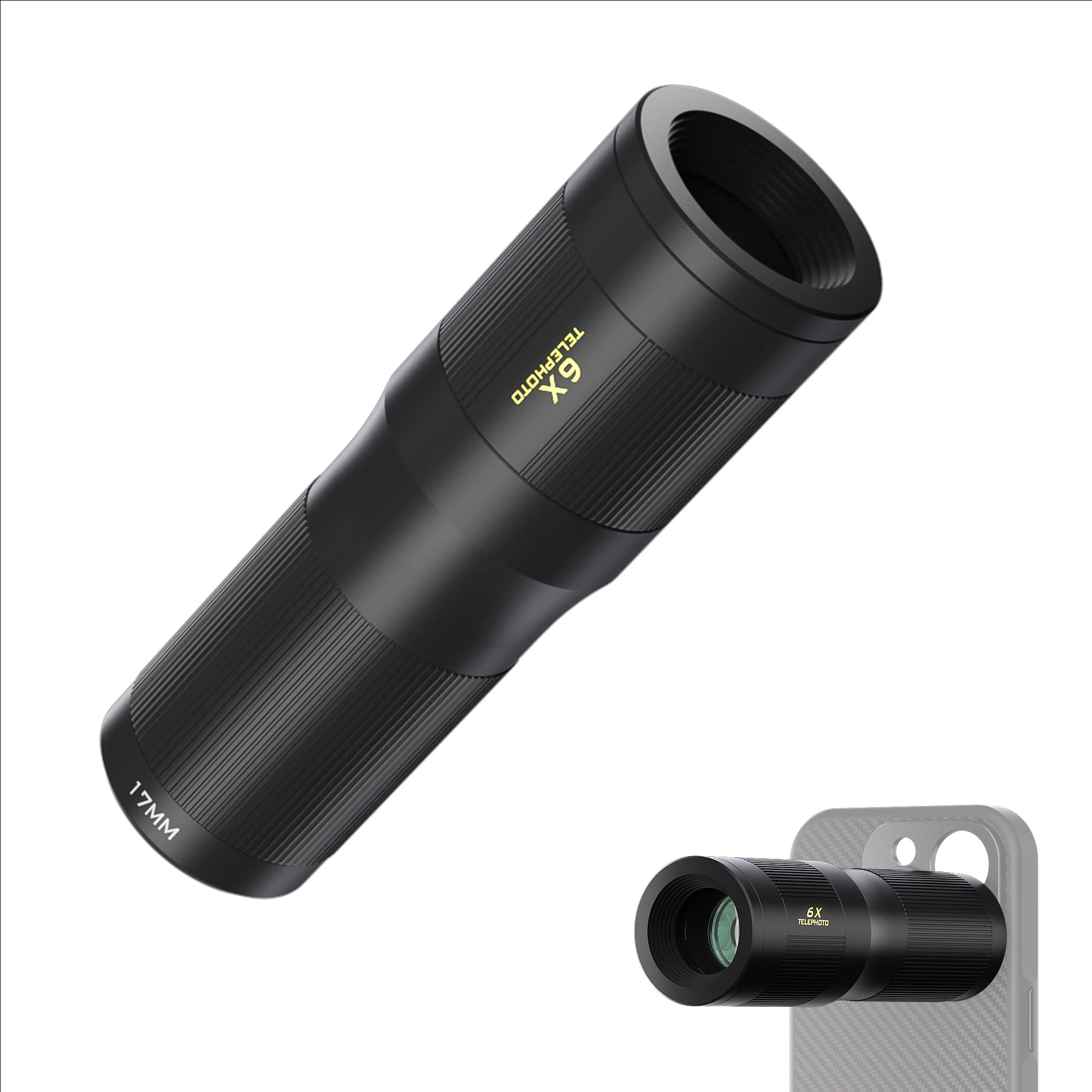 Freewell 6x Telephoto Lens Compatible 17mm Mount Phone Case for Enhanced Smartphone Zoom Photography Capture Distant Details