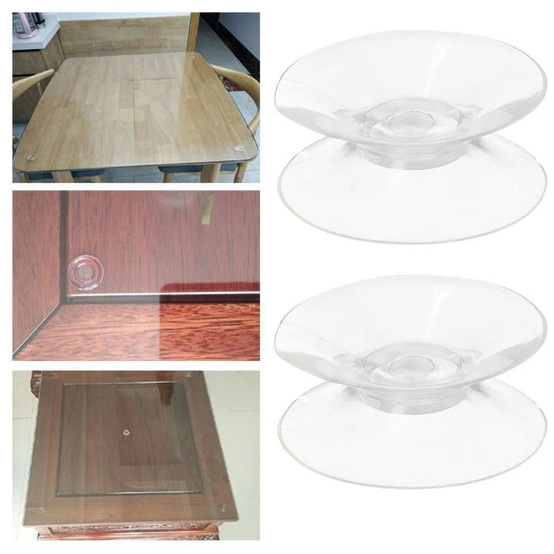 5/20PCS Double Sided Suction Cup DIY Oxygen Tube Fixed Sucker Pads Glass Car Window Kitchen Table Top Spacer Holders 20/30/35mm