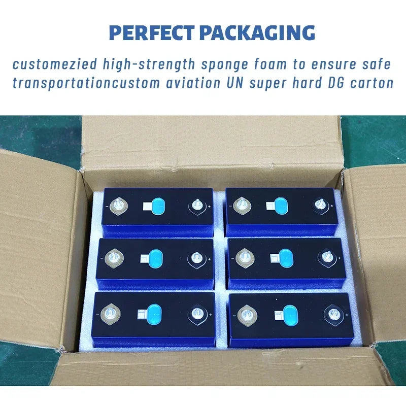 3.2V 105AH 230AH 250AH 280AH 304K 314AH 680AH EVE LifePO4 Battery Grade A Rechargeable DIY 12V 24V 48V for RV EV Home Energy