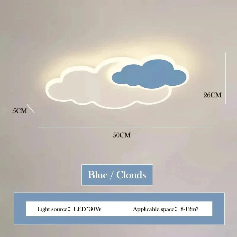 Cloud Shaped Children's Room Bedroom LED Ceiling Lamp Nordic Modern Living Room Decoration Home Dining Room Kitchen Chandelier