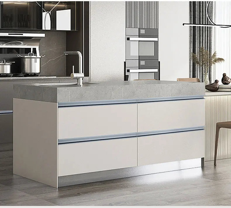 Concealed Edge Banding Kitchen Cabinet Door Recessed Handles Drawers Finger Pulls With 18mm Wood Boards G-Shape Groove-Free