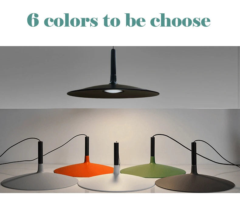 Modern Nordic Pendant Lights Minimalist Hanging Lamps Art Designer Metal LED Chandelier for Kitchen Living Bedroom Bar Decro