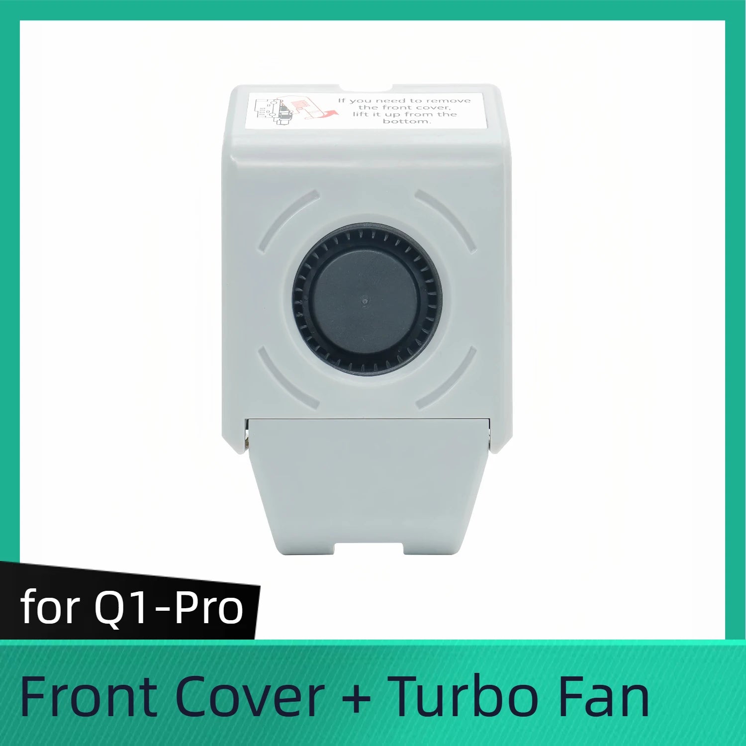 Front Cover for QIDI Q1-Pro Print Head Front Cover with Turbo Fan for QIDI Tech Q1 Pro 3D Printer Accessories