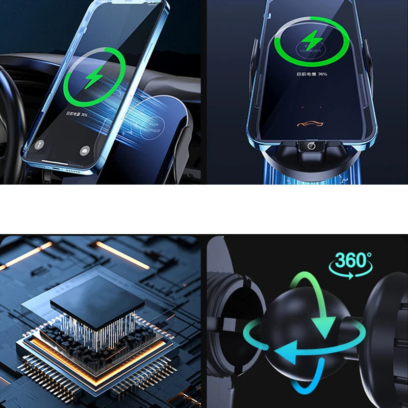 For Leapmotor T03 2020 2021 2022 2023 2024 Car Phone Holder Wireless Charging Bracket Base Gravity Stand Phone Mount Accessories
