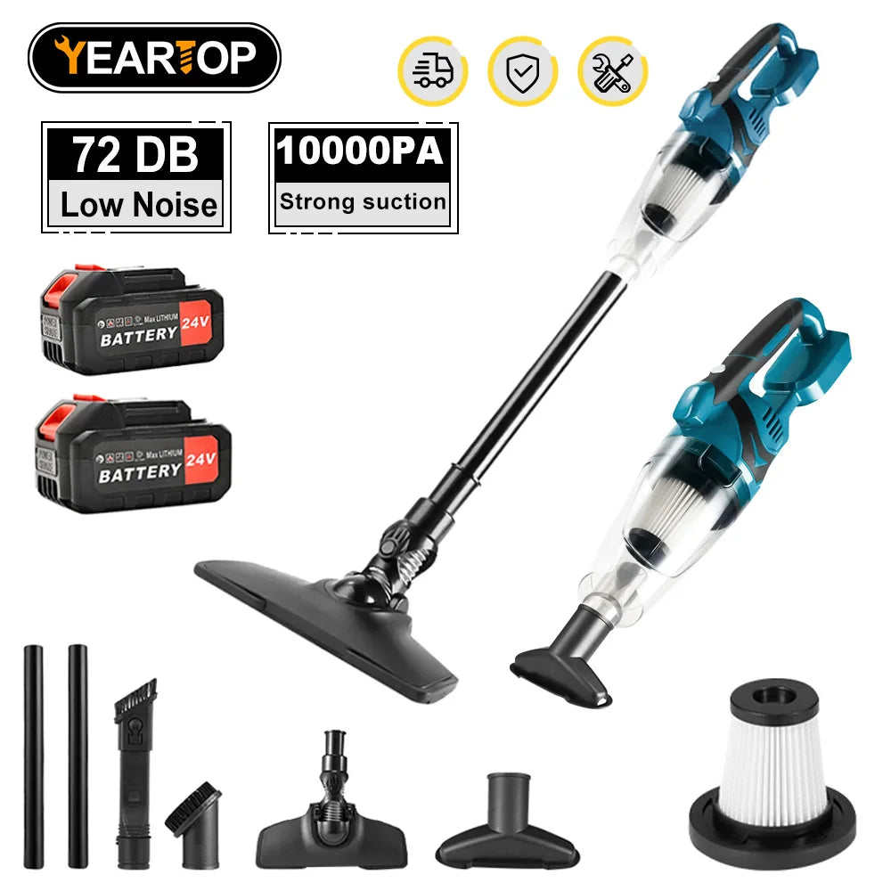 10000PA Electric Vacuum Cleaner Cordless Handheld Home Car Dual Use for Home Pet Hair Cleaning Power Tool For Makita 18V Battery