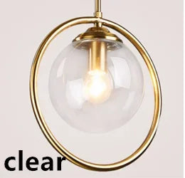 Modern Led Bedside Pendant Light Fixture Nordic Indoor Golden Iron Hanging Lamp Luminaire Kitchen Dining Room Home Decor Lights