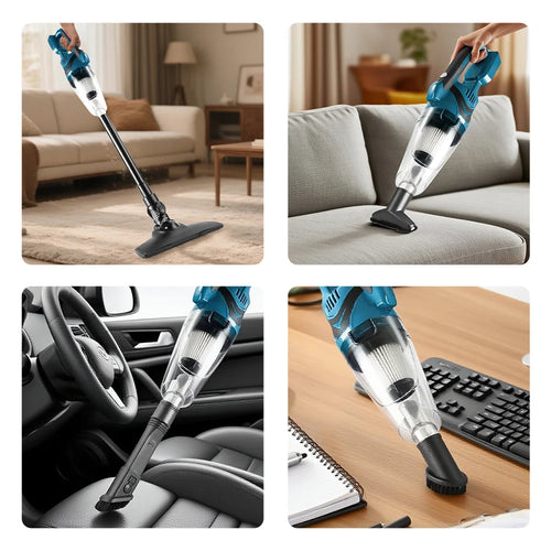 10000PA Electric Vacuum Cleaner Cordless Handheld Home Car Dual Use for Home Pet Hair Cleaning Power Tool For Makita 18V Battery