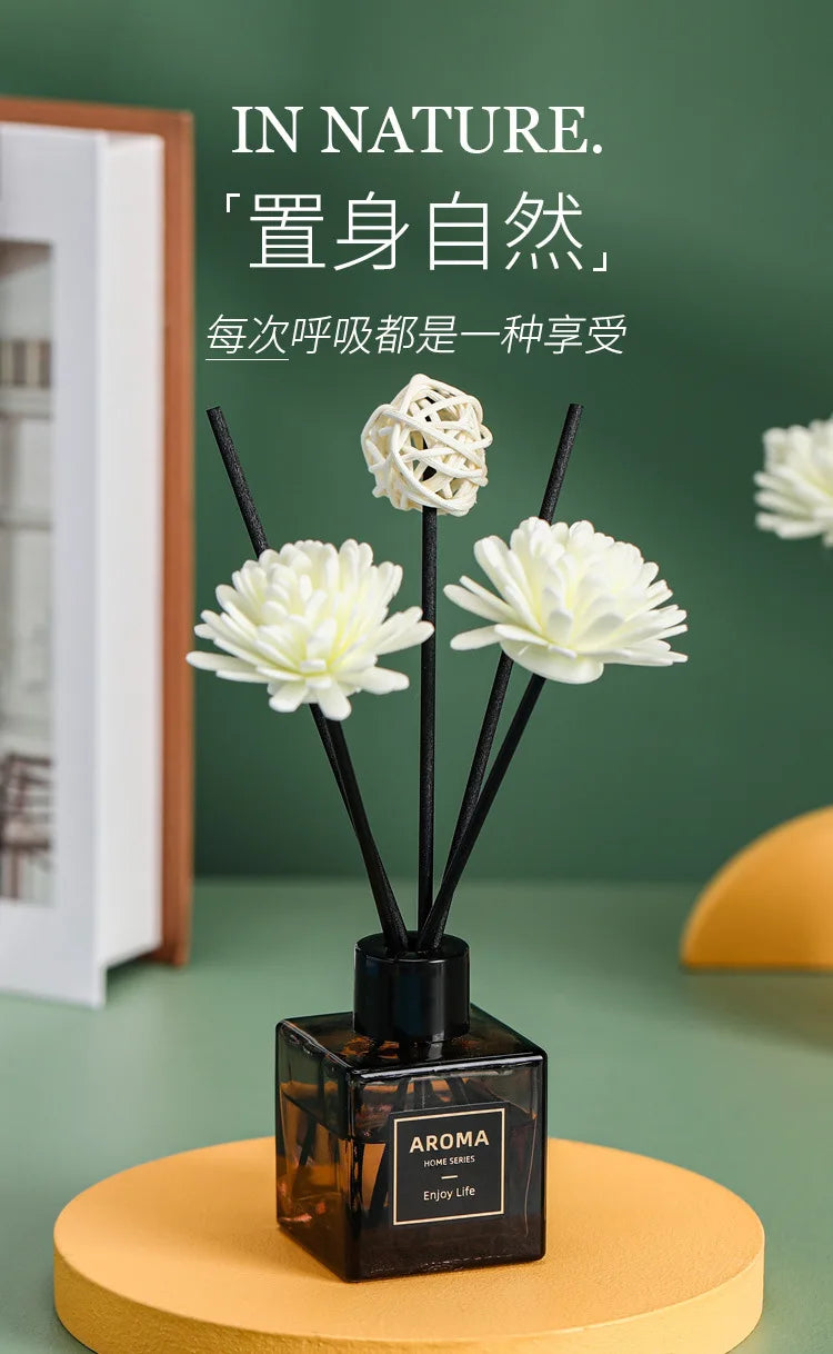 50ml Home Series Aromatherapy Reed Diffuser Oil Long Lasting Indoor Home Perfume Air Freshener Oil Set for Hotel Home Toilet