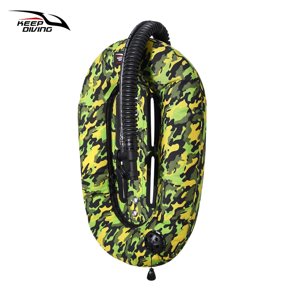 1Pcs 30LBS Scuba Diving BCD Donut Wing Single Tank Tech Dive Cylinder Buoyancy Compensator Safety Equipment