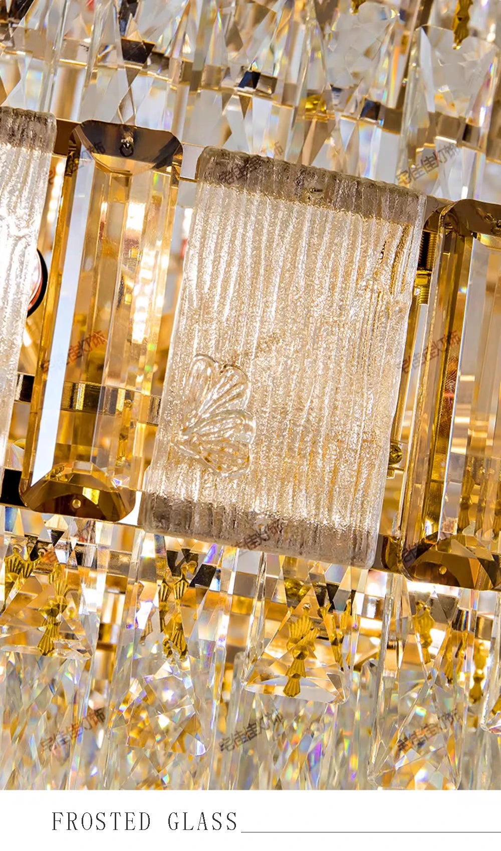 Cristal Lustres for Staircase Villa Duplex Chandelier Crystal Luxury Large Gold Nordic Home Decoration Led High-end Hanging Lamp