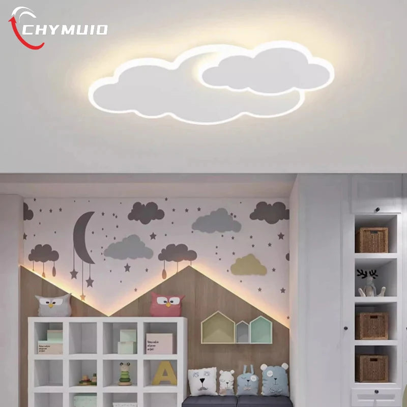 Cloud Shaped Children's Room Bedroom LED Ceiling Lamp Nordic Modern Living Room Decoration Home Dining Room Kitchen Chandelier