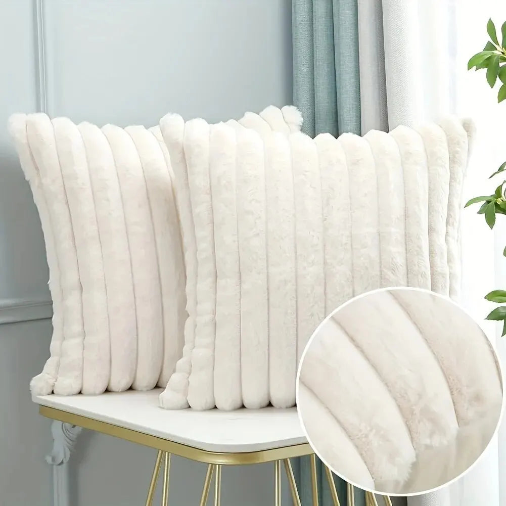 1pc Stripe Corduroy Pillow Case Creative Home Fabric PillowCushion For Sofa Bedroom Car, Home Decoration Home Decor Room Decor